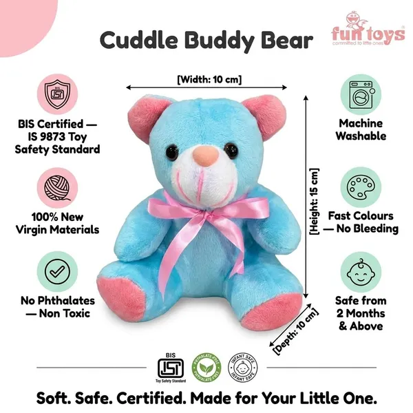 FunToys_Plush_Teddy_Bear_And_Plush_Teddy_Bear_For_Kids_Pack_Of_2
