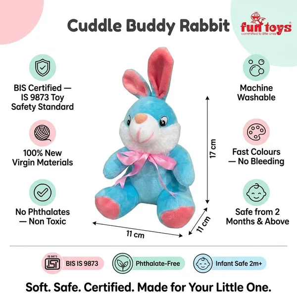 FunToys_Plush_Teddy_Bear_And_Plush_Bunny_Toy_For_Kids_Pack_Of_2