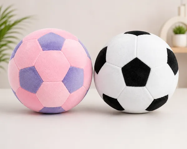FunToys_Plush_Football_And_Plush_Football_For_Kids_Pack_Of_2