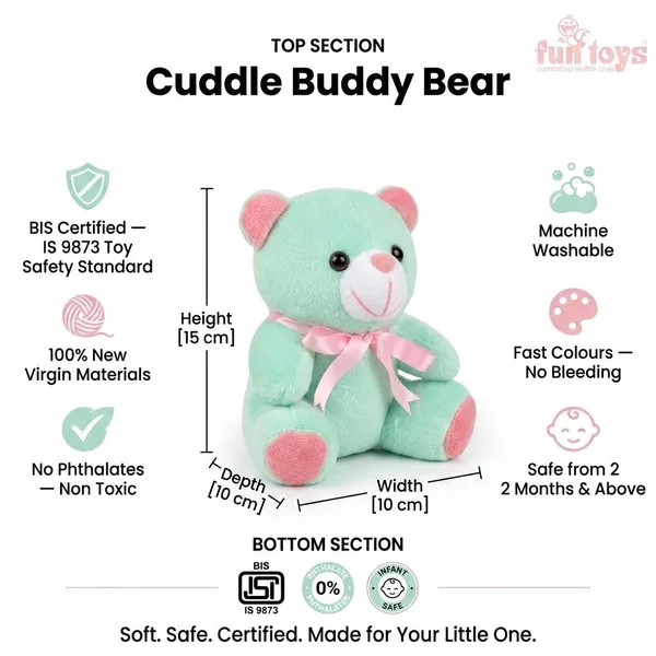FunToys_Plush_Teddy_Bear_And_Plush_Bunny_Toy_For_Kids_Pack_Of_2