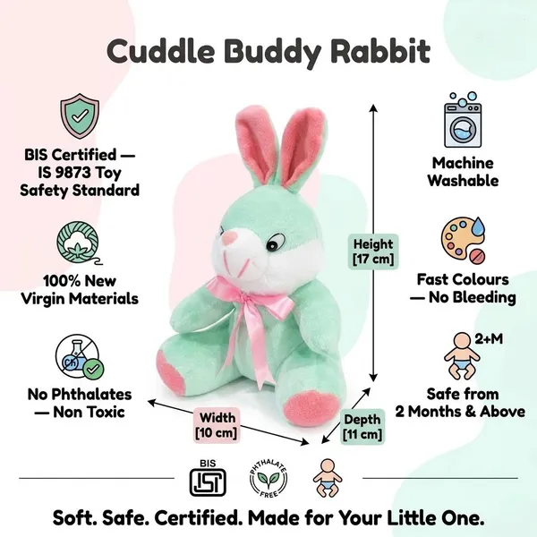 FunToys_Plush_Teddy_Bear_And_Plush_Bunny_Toy_For_Kids_Pack_Of_2