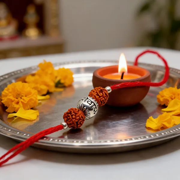 Silvering_Om_Namah_Shivaya_925_silver_bead_&_Rudraksha_Bracelet_Rakhi