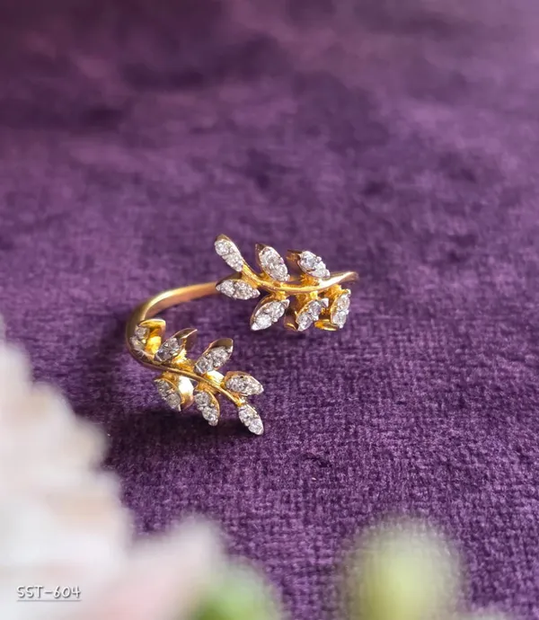 Silvering_Whispering_Leaves_Ring_:_Authentic_925_Sterling_Silver_•_22_Carat_Rhodium_Plated_•_5A_Elite_CZ_•_Diamond_Setting