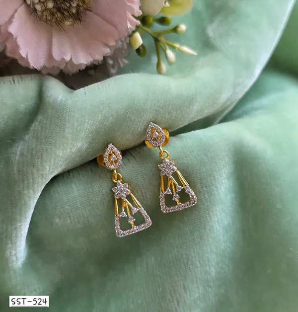 Silvering_Blossom_Earrings_Authentic_925_Sterling_Silver_•_22_Carat_Rodium_Plated_•_5A_Elite_CZ_•_Diamond_Setting