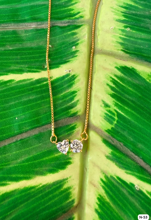 Silvering_Dual_Soul_Solitaire_Necklace_-_Authentic_925_Sterling_Silver_•_22_Carat_Gold_Plated_•_5A_Elite_CZ_•_Diamond_Setting