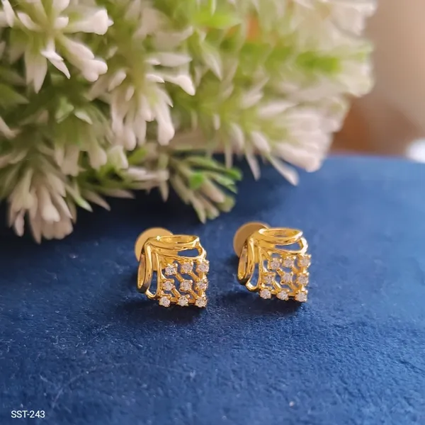 Silvering_Noor_Jharokha_Earrings_:_Authentic_925_Sterling_Silver_•_22_Carat_Gold_Plated_•_5A_Elite_CZ_•_Diamond_Setting