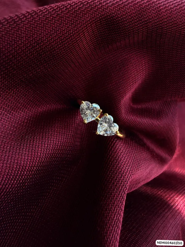 Silvering_Heartbound_Ring•_Authentic_925_Sterling_Silver_•_22_Carat_Gold_Plated_•_5A_Elite_CZ_•_Diamond_Setting