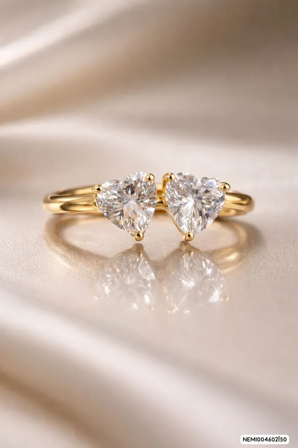 Silvering_Heartbound_Ring•_Authentic_925_Sterling_Silver_•_22_Carat_Gold_Plated_•_5A_Elite_CZ_•_Diamond_Setting