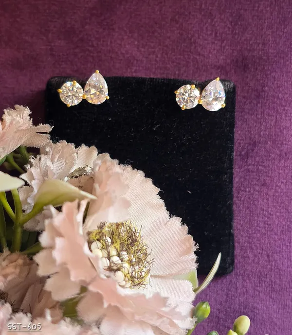 Silvering_Dual_Soul_Solitaire_Earrings_-_Authentic_925_Sterling_Silver_•_22_Carat_Gold_Plated_•_5A_Elite_CZ_•_Diamond_Setting