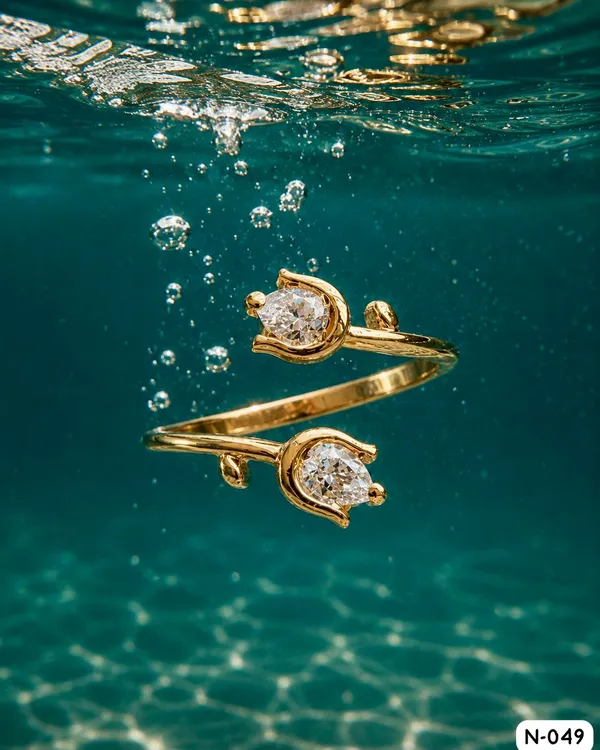 Silvering_Twin_Bloom_Ring_Authentic_925_Sterling_Silver_•_22_Carat_Gold_Plated_•_5A_Elite_CZ_•_Diamond_Setting
