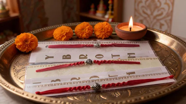 Silvering_Om_Bead_925_Silver_Thread_Bracelet_Rakhi