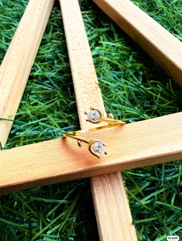 Silvering_Twin_Bloom_Ring_Authentic_925_Sterling_Silver_•_22_Carat_Gold_Plated_•_5A_Elite_CZ_•_Diamond_Setting