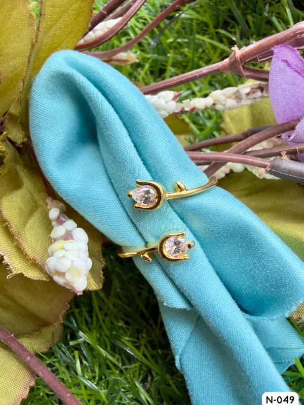 Silvering_Twin_Bloom_Ring_Authentic_925_Sterling_Silver_•_22_Carat_Gold_Plated_•_5A_Elite_CZ_•_Diamond_Setting