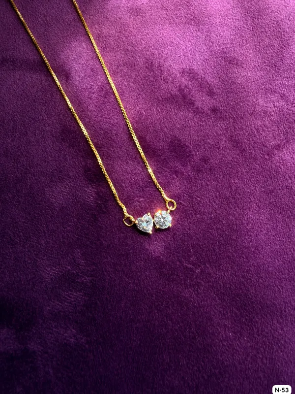 Silvering_Dual_Soul_Solitaire_Necklace_-_Authentic_925_Sterling_Silver_•_22_Carat_Gold_Plated_•_5A_Elite_CZ_•_Diamond_Setting