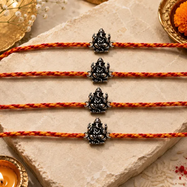 Silvering_Vighnaharta_Ganesha_925_Silver_Rakhi
