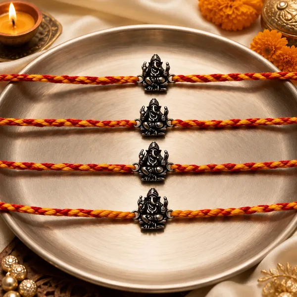 Silvering_Vighnaharta_Ganesha_925_Silver_Rakhi