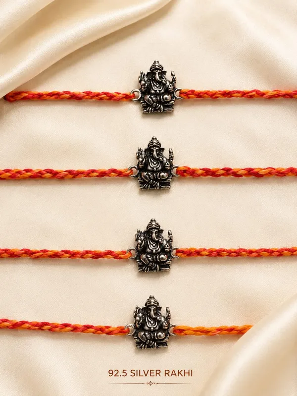 Silvering_Vighnaharta_Ganesha_925_Silver_Rakhi