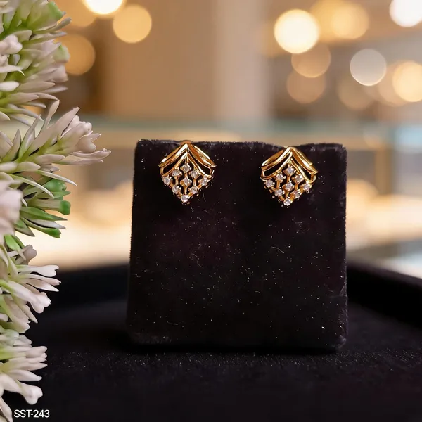 Silvering_Noor_Jharokha_Earrings_:_Authentic_925_Sterling_Silver_•_22_Carat_Gold_Plated_•_5A_Elite_CZ_•_Diamond_Setting