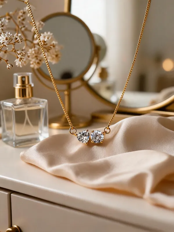 Silvering_Dual_Soul_Solitaire_Necklace_-_Authentic_925_Sterling_Silver_•_22_Carat_Gold_Plated_•_5A_Elite_CZ_•_Diamond_Setting