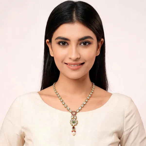 Gold_Premium_Base_Metal_Brass_Necklace_For_Women