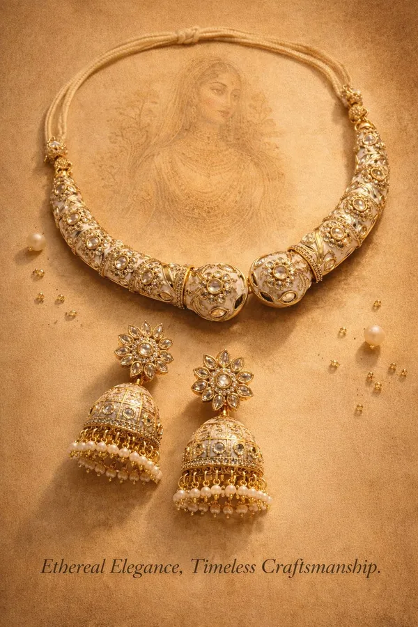 Gold_Premium_Brass_Necklace_Set_For_Women