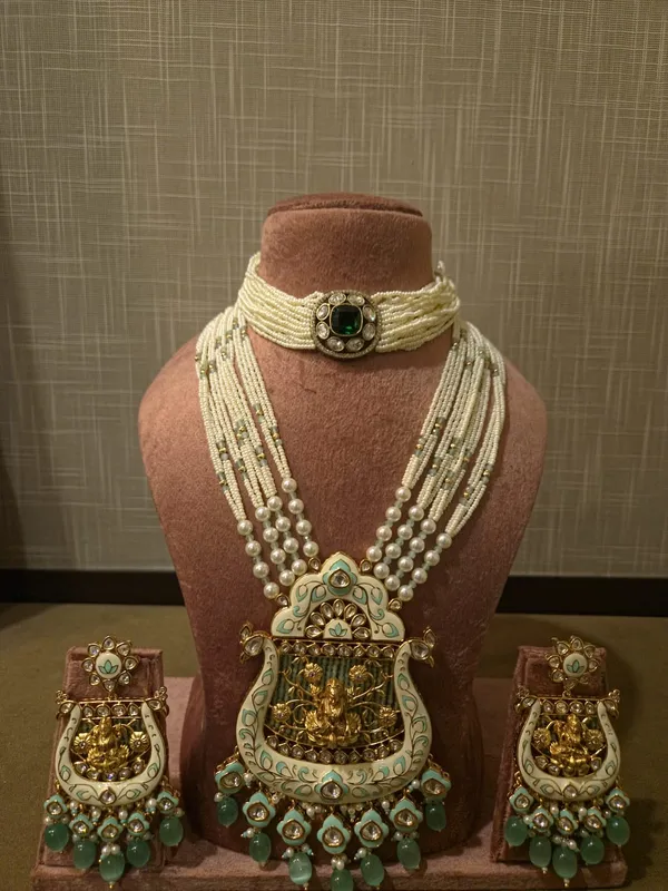 White_Premium_Brass_Necklace_Set_For_Women