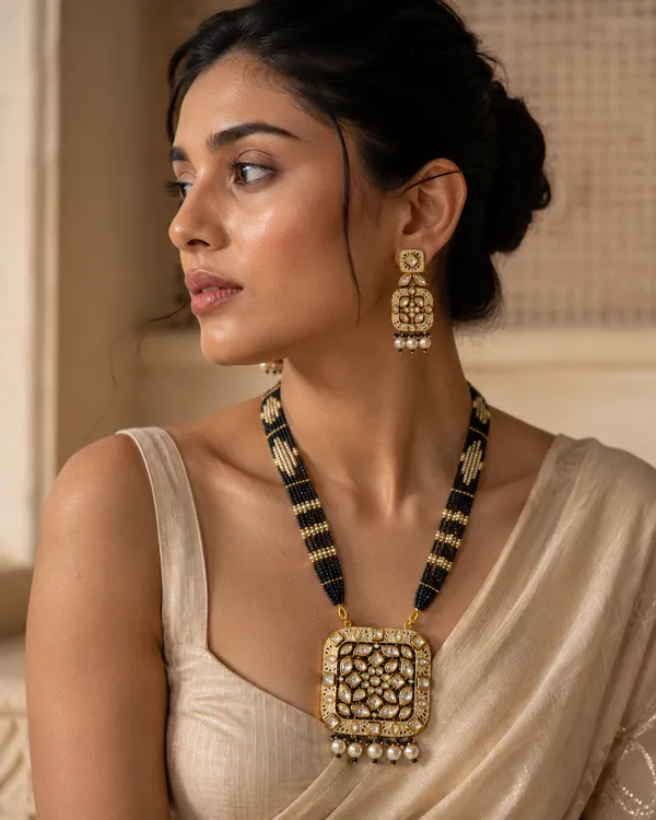Gold_And_Black_Premium_Brass_Necklace_Set_For_Women
