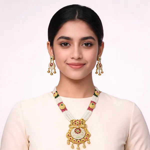 Gold_Premium_Pearl_Base_Metal_Brass_Necklace_For_Women