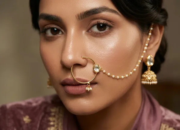 Gold_Premium_Base_Metal_Brass_Nose_Ring_For_Women
