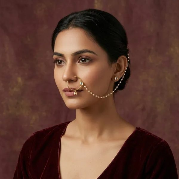 Gold_Premium_Base_Metal_Brass_Nose_Ring_For_Women