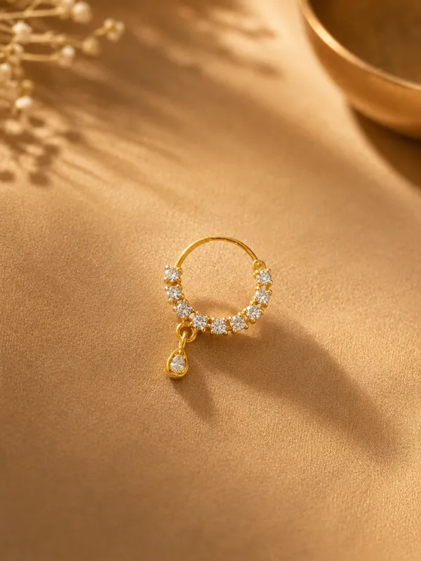 Gold_Premium_Base_Metal_Brass_Nose_Pin_For_Women