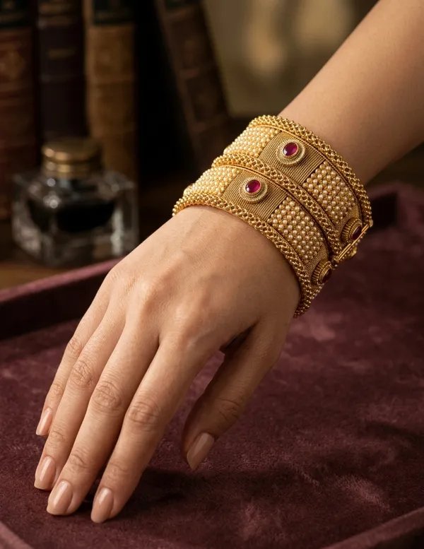 Gold_Premium_Base_Metal_Brass_Kada_Bangles_For_Women