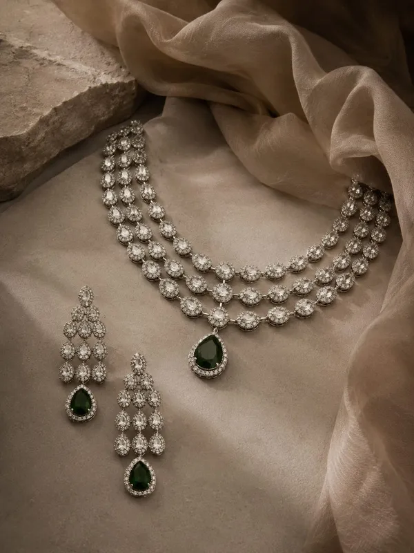 White_Premium_Brass_Necklace_Set_For_Women