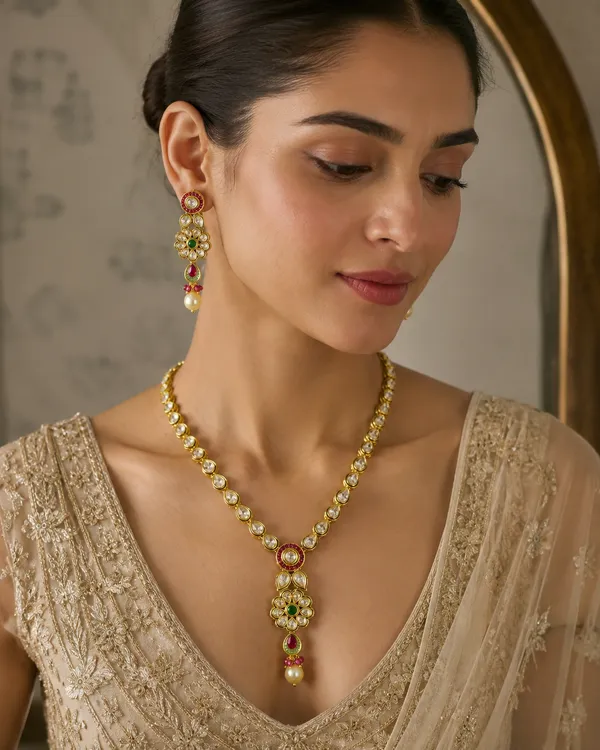 Gold_Premium_Base_Metal_Brass_Necklace_For_Women
