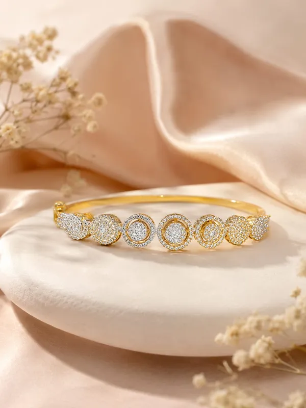 Gold-Tone_Crystal_Bracelet_for_Women(Suitable_for_2.4,_2.6)