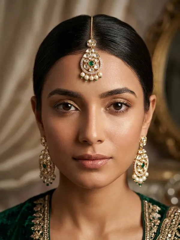 Gold_Premium_Base_Metal_Brass_Maang_Tikka_For_Women