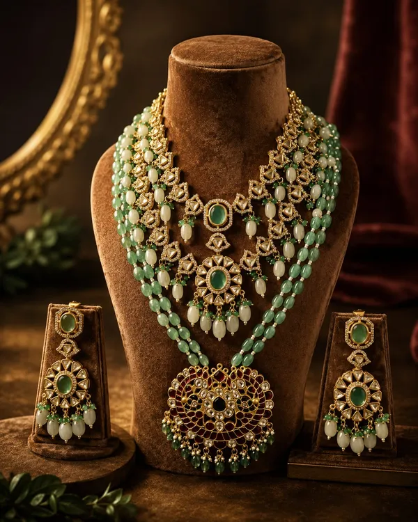 Sky_Blue_And_White_Premium_Brass_Necklace_Set_For_Women