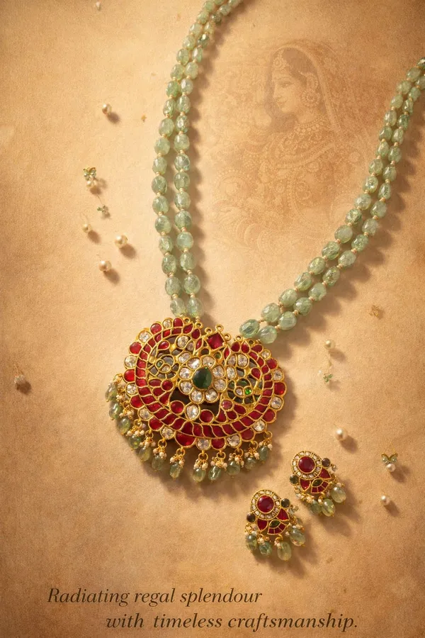 Maroon_And_Sky_Blue_Premium_Brass_Necklace_For_Women