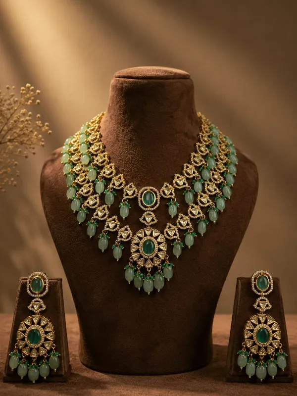 Gold_And_Light_Blue_Premium_Brass_Necklace_For_Women