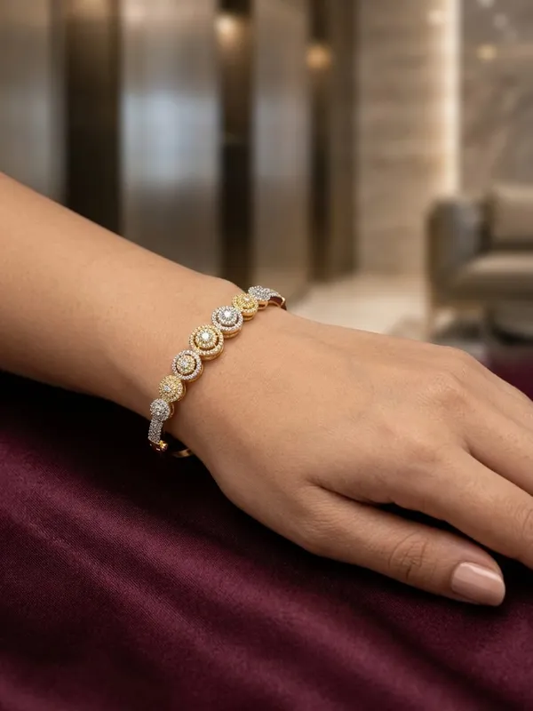 Gold-Tone_Crystal_Bracelet_for_Women(Suitable_for_2.4,_2.6)