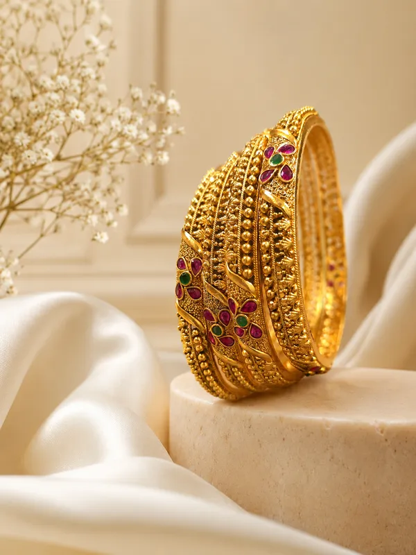 Gold_Premium_Base_Metal_Brass_Openable_Bangles_For_Women
