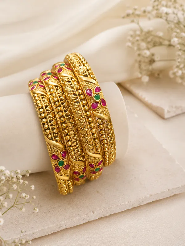 Gold_Premium_Base_Metal_Brass_Openable_Bangles_For_Women
