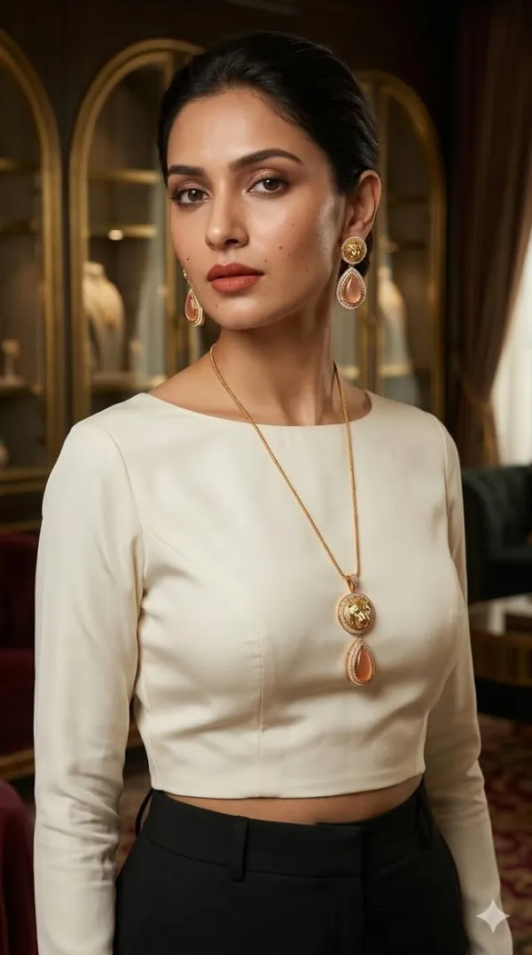 Gold_Premium_Brass_Pendant_Set_For_Women