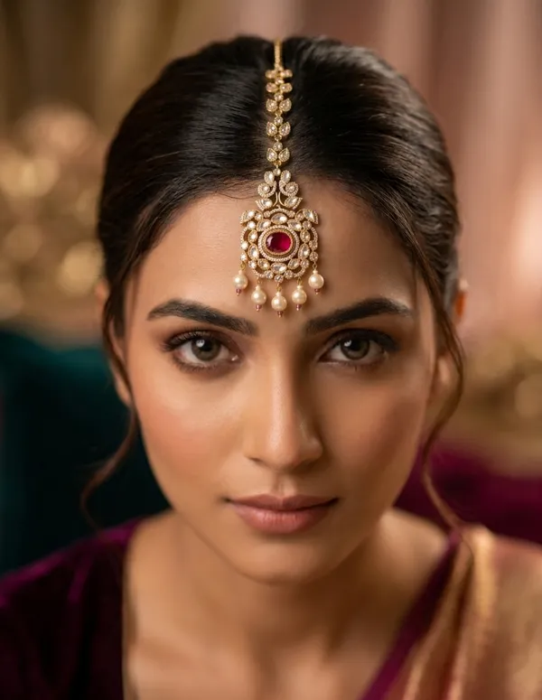 Gold_Premium_Base_Metal_Brass_Maang_Tikka_For_Women