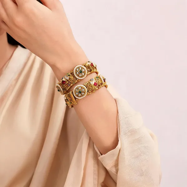 Gold_Premium_Base_Metal_Brass_Bangles_For_Women