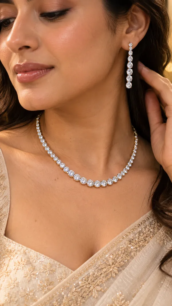 Celestia_Gold_Finish_Line_Necklace_&_Drop_Earrings