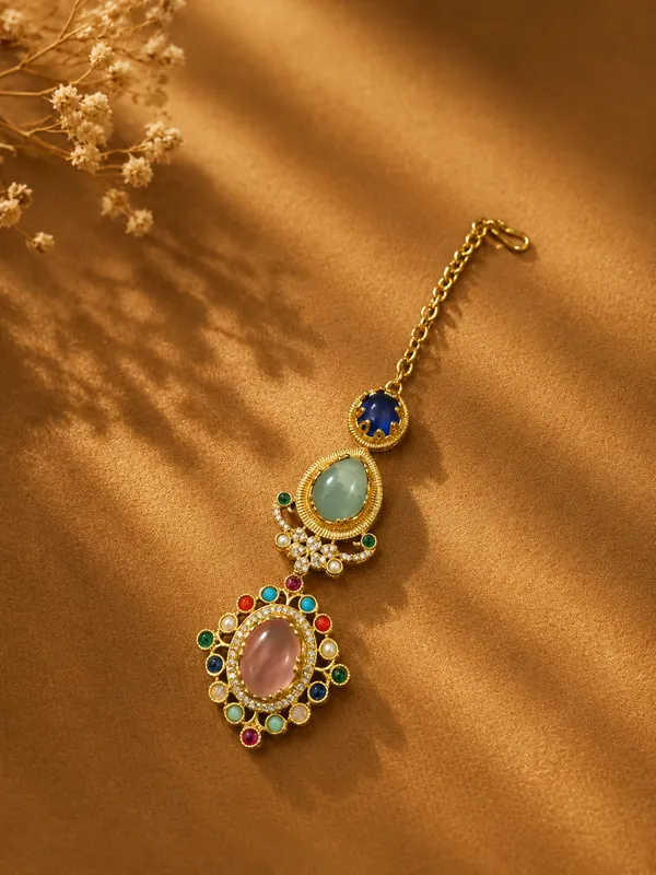 Gold_Premium_Base_Metal_Brass_Mangtika_For_Women