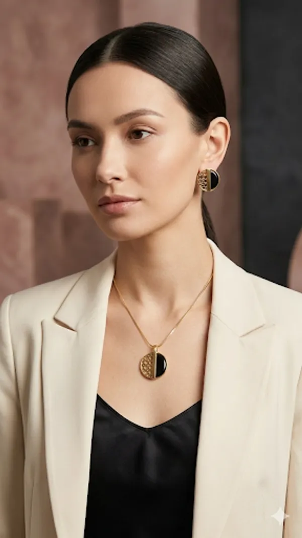 Gold_And_Black_Premium_Brass_Pendant_Set_For_Women