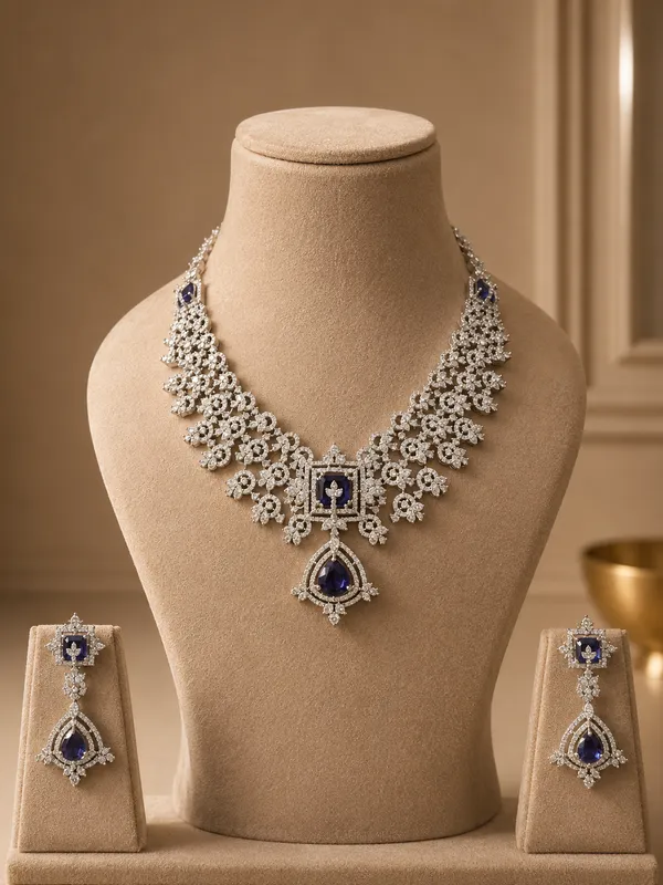 Silver_Premium_Base_Metal_Brass_Necklace_And_Earrings_Set_For_Women