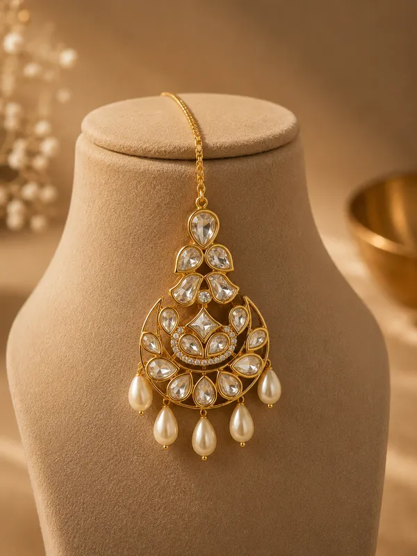 Gold_Premium_Base_Metal_Brass_Maang_Tikka_For_Women